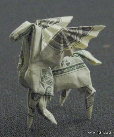 Оригами из денег. Часть 1: животные и вещи. (27 фото)