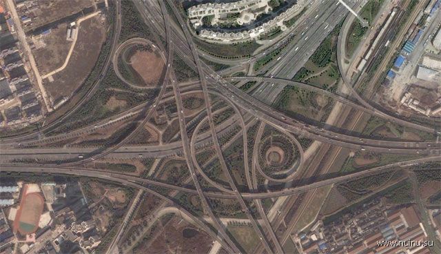 Худшие перекрестки и дорожные развязки в мире. Часть 1. (10 фото)