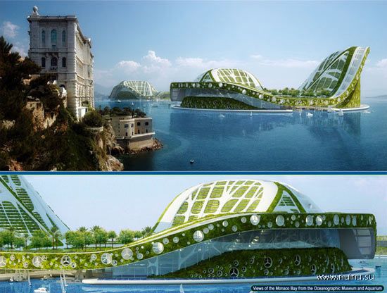 Lilypad - архитектурный проект плавающих городов (14 фото)