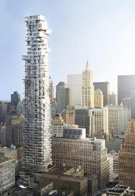 Башня в Нью-Йорке от создателей Птичьего Гнезда (7 фото)