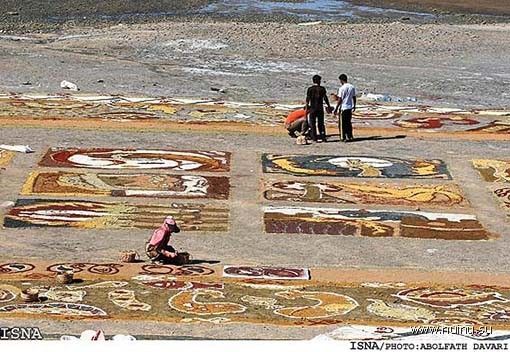 Самый большой ковер из песка (16 фото)