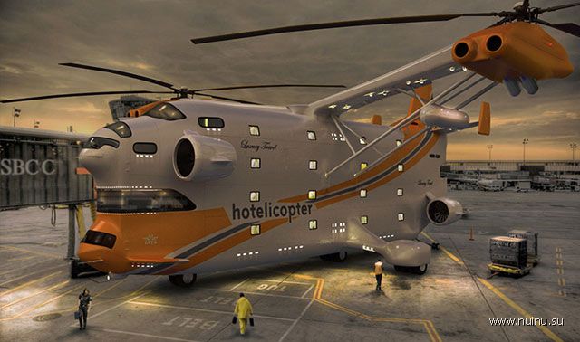 Hotelicopter - летающий отель-вертолет (8 фото)